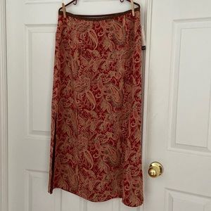Liz Claiborne Company - Long Paisley Skirt - Brand New - Size 14
